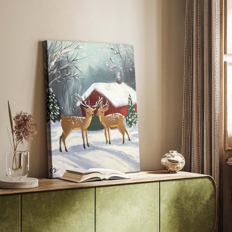 Art de Noël des Fêtes de Noël - galerie Cavas sur mesure, H 12 po x l 8 po