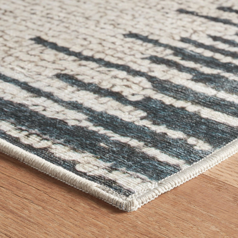 Moss Metal Machine Washable Rug, Rectangle 5' x 8'