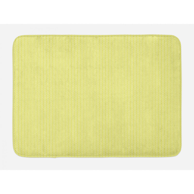 Tapis pour salle de bain Heffingen, Motif floral jaune