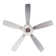 Tangier 48" 5 - Blade Crystal Ceiling Fan Flush Mount with Remote and Light Kit