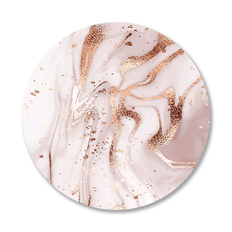 Gemme - imprimé rond sans cadre, Plastique / acrylique, H 36 po x l 36 po