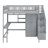 Loft Bed With Bookshelf,Drawers,Desk,And Wardrobe-122428035