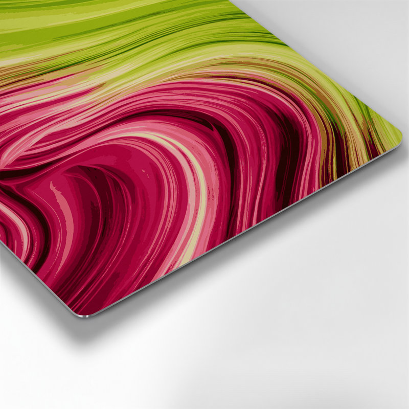 Gradient Abstract 89, art mural en métal rouge, H 8 po x l 8 po