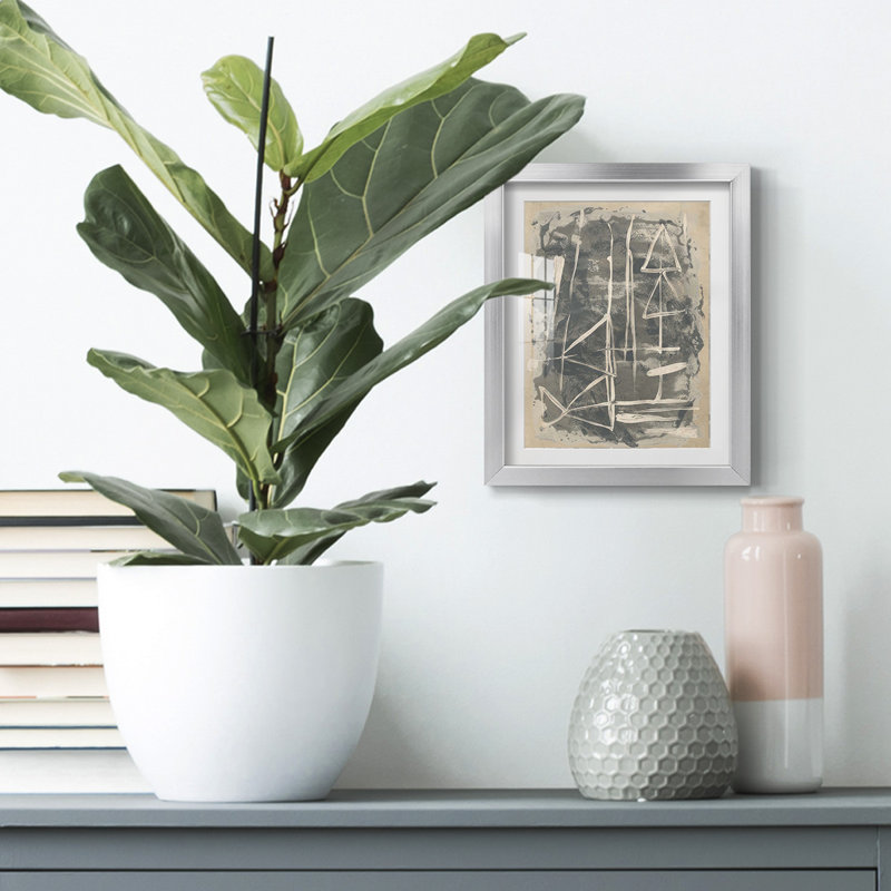 Mapa Linea I -Framed Print