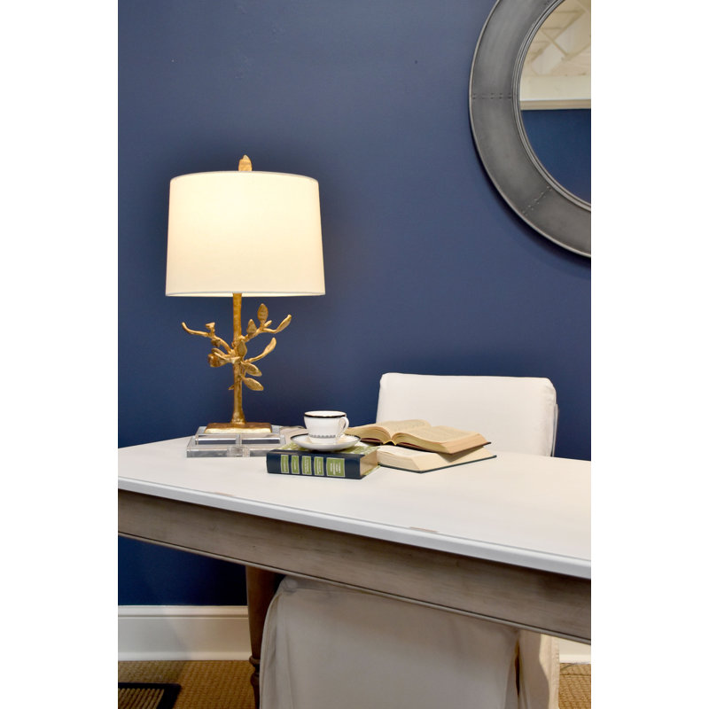 Harahan Distressed Gold Accent Table Lamp, Gold