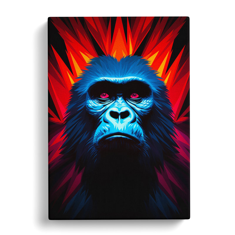 Gorilla Op - No Frame Print, 50cm H x 35cm W x 3cm D