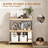 Industrial Style Wooden Bookcase With Fixed Shelves-1507338113-1507338116