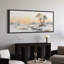 «Minimalist Winter Snowy Field River Landscape Wall Decor», impression sur toile encadrée pour chambre principale-133897408-133897409
