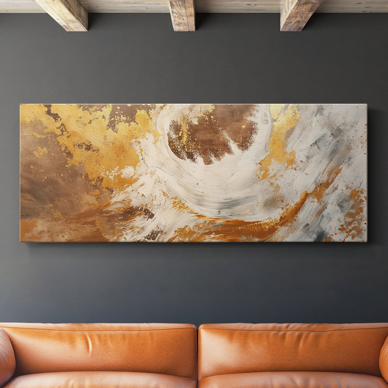 Abstract Series 4 #LXXIII-Wide Gallery Wrapped Canvas, H 12 po x l 30 po