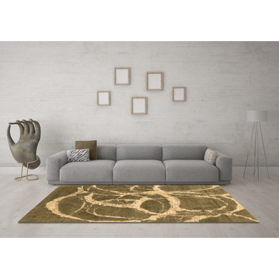Washable Abstract Indoor Rug