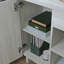 Bureau avec crédence, finition blanche