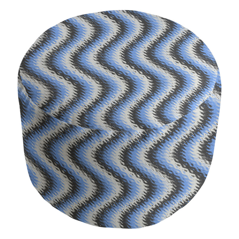Repose-pieds Avicia, Blanc / noir / bleu