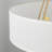 4-Light Dimmable Drum Fabric Chandelier