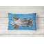 Coussin intérieur/extérieur bleu canard
