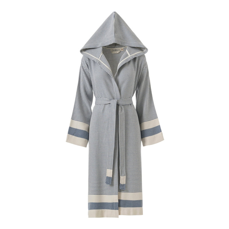 Peignoir Pixel, Denim Blue - S/M