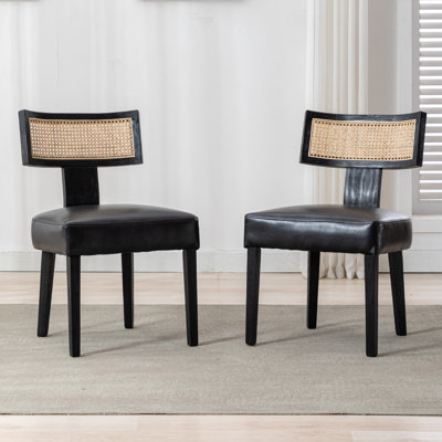 Chaises de salle à manger rembourrées Farhat (ensemble de 2)
