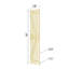 Porte de grange pliante en bois massif de style K avec trousse de quincaillerie - assemblage requis-108658299-101127223