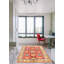 Tapis rouge Gazni noué à la main 5 pi 1 po x 6 pi 9 po