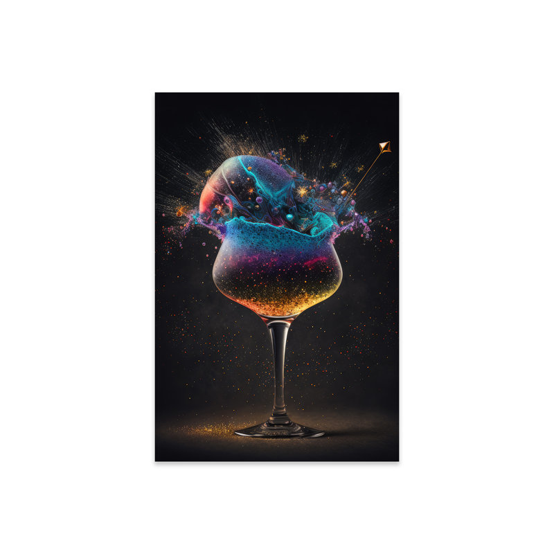 Impression de martini magique sur verre acrylique