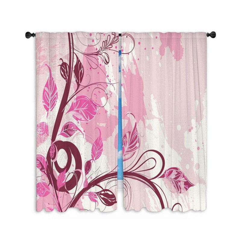 Paire de rideaux obscurcissant en polyester Faustena, L 40 po x L 84 po