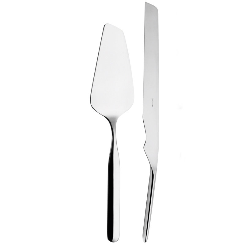 2 Piece Stainless Steel Cake Serving Set