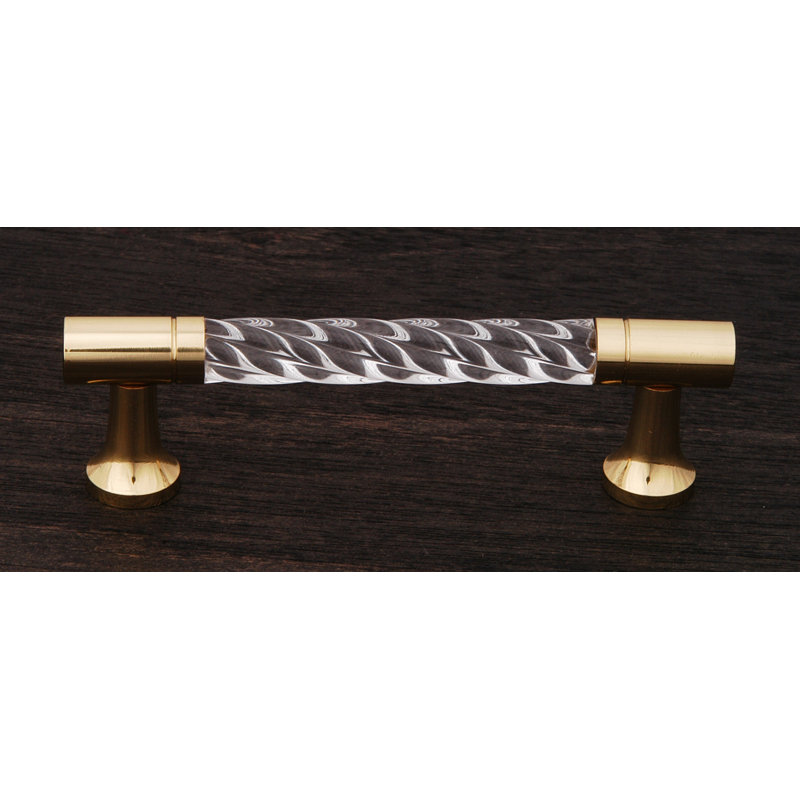 CP Series 3" Center to Center Bar Pull, Polished Brass