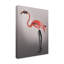 «Flamingo with Lace-up bottes», impression sur toile tendue-33420407
