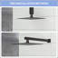 8" Black Square Rainfall Shower Head, Wall/Ceiling Mounted-124802023