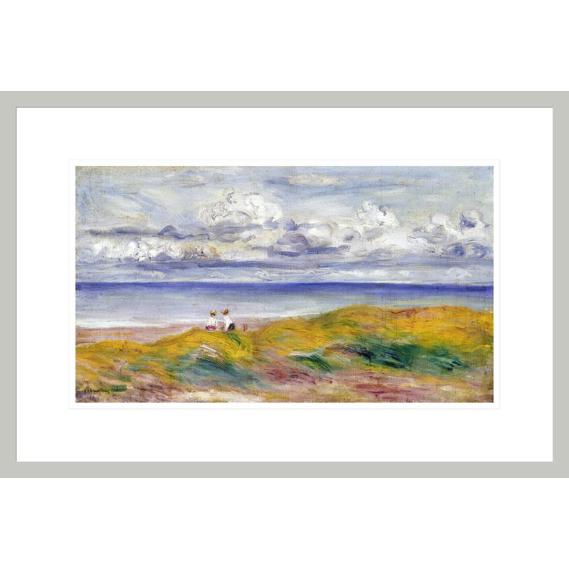 Sur les falaises par Pierre-Auguste Renoir, impression giclée encadrée, 14,81 po H x 21,75 po L