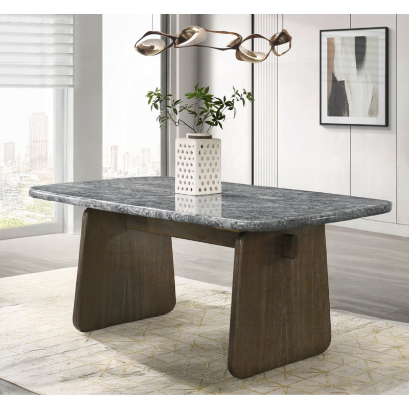 Dillon Dining Table W/natural Marble Top