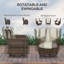 Romiah Wicker 4 - Person Patio Conversation Set with Cushions