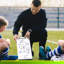 Tableau blanc d'entraînement de soccer à sec 15 "x 9" pour entraîneurs Scribbledo Soccer