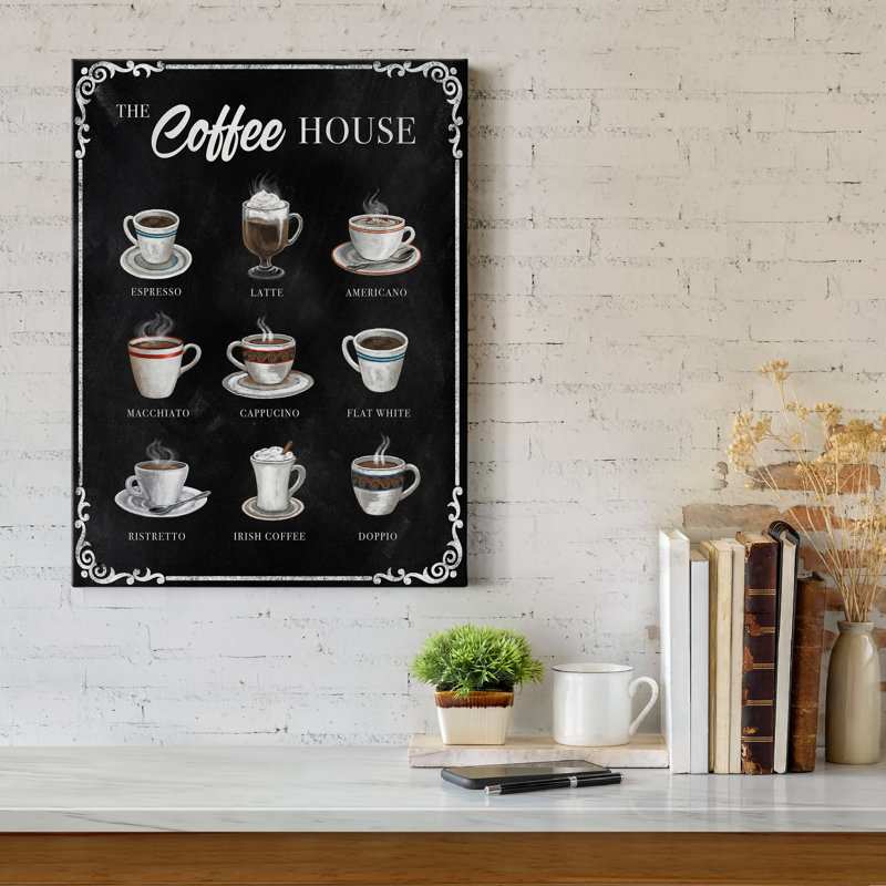 The Coffee House - Wrapped Canvas Print, 20" H x 16" W x 1.5" D