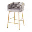 Ensemble de 2 tabourets de comptoir 28 po avec cadre en fer, dossier et coussin souples, repose-pieds 28 po.-506717264