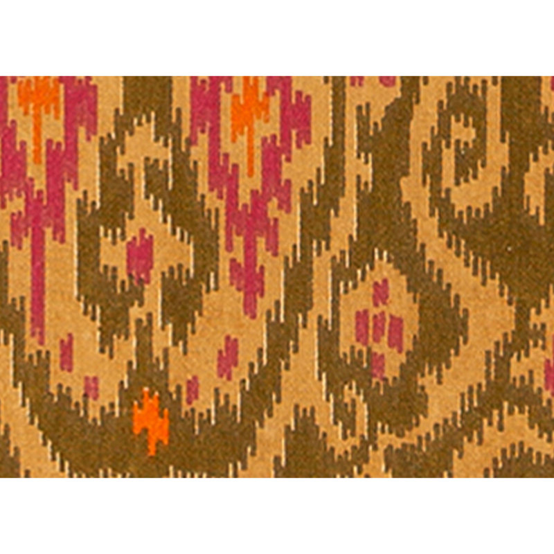 Flatweave Wool Ikat Area Rug in Multi