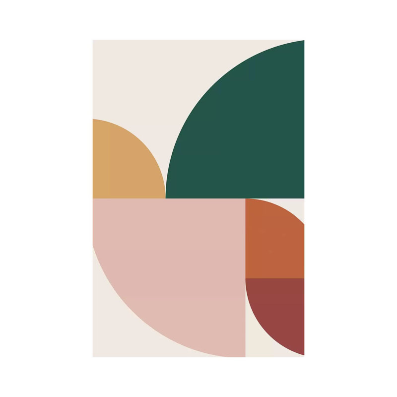 Abstract Geometric XI - Print on Canvas, Wrapped Canvas, 101.6 cm H x 66.04 cm W x 1.91 cm D