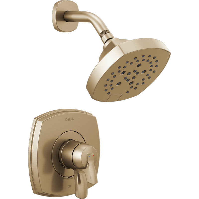 Stryke Shower Faucet Trim with H2Okinetic, Gold