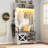 Led Farmhouse  Hall Tree 41.7'' Wide With Bench And Shoe Storage-167121681