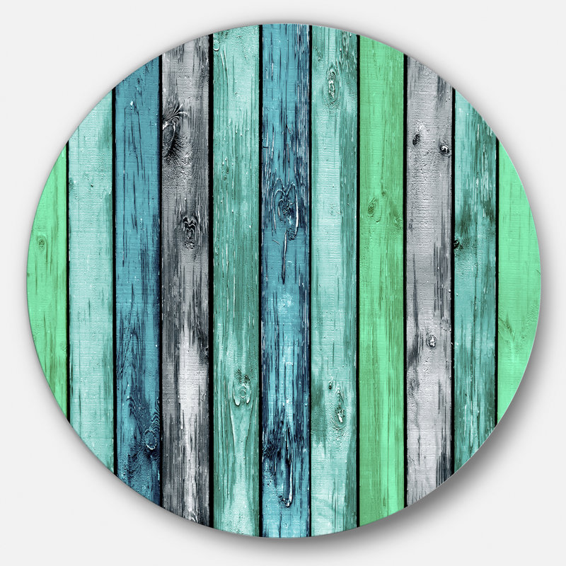 «Painted Wooden Planks», peinture, H 38 po x l 38 po x P 1 po, Aluminum