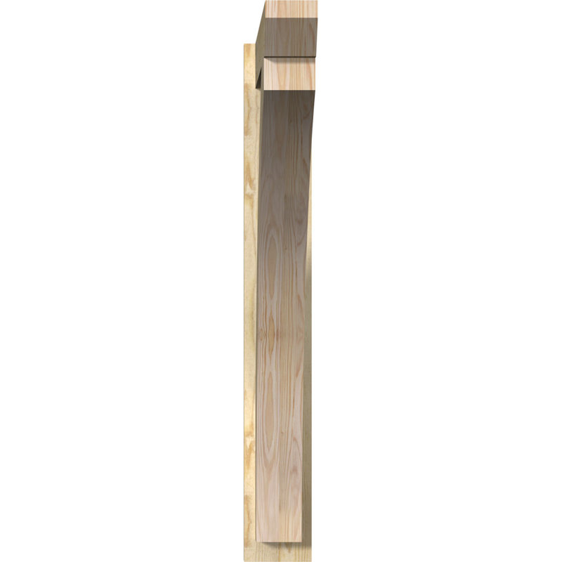 Persienne en bois Thatton, P 34 po x H 46 po, Cèdre rouge occidental l 7 1/2 po (lisse)
