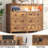 6 Drawer Dresser With Lights And Power Outlet-1582021052