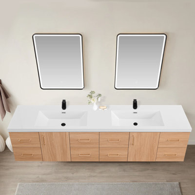 Meuble-lavabo 84 po avec double lavabo 84 po