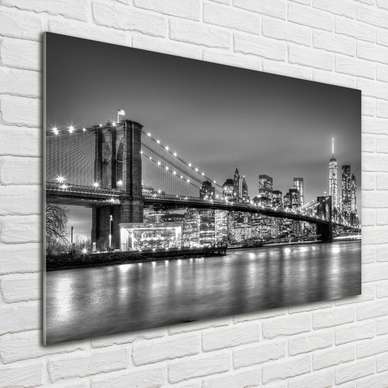 Brooklyn Bridge - No Frame Print on Glass