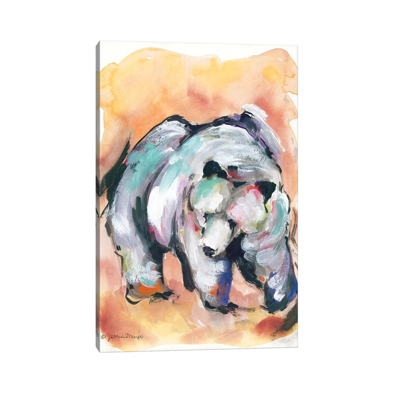 Mountain Grisly by Jessica Mingo - Wrapped Canvas Painting, 20.32 cm H x 30.48 cm W