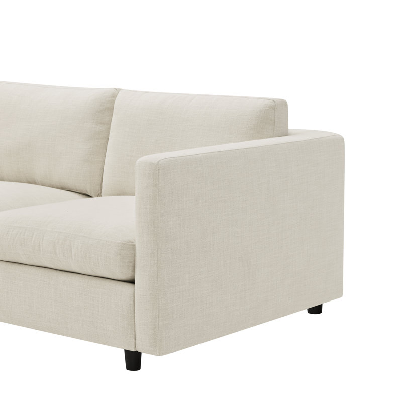 Canapé rembourré 100 po Fleetwood, Tan Linen