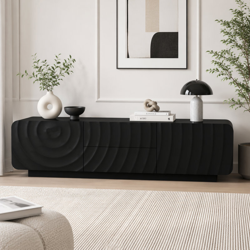 Meuble télé 58 po, Black