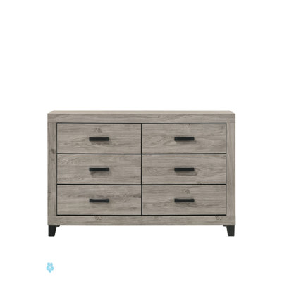 Commode à finition gris clair