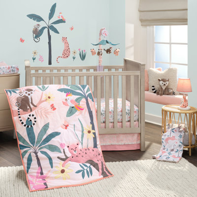 Enchanted Safari 3 - Piece Crib Bedding Set