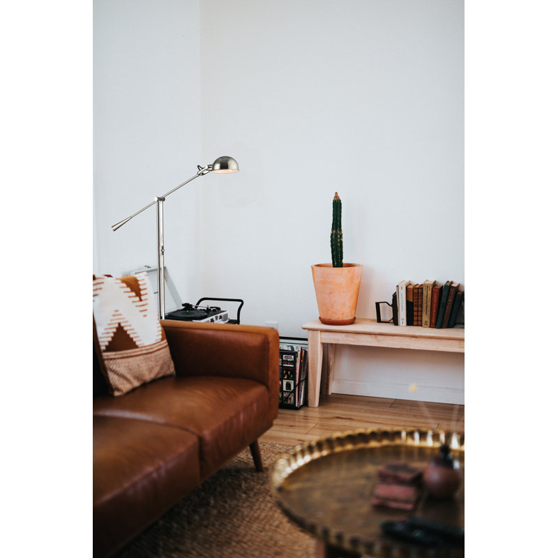 Lampe de travail / lecture sur pied 82,5 po Premkumar, Nickel poli