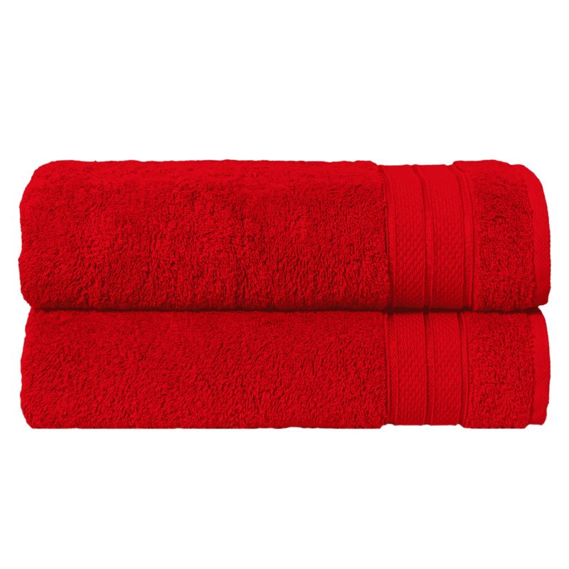 Elegant Comfort Three Line Popcorn Towel Set For Bathroom 27 X 54 Inches, Premium Hotel Quality 2-Pack Bath Towels, 100% Turkish Cotton, Soft And Durable, Quick Dry And Highly Absorbent